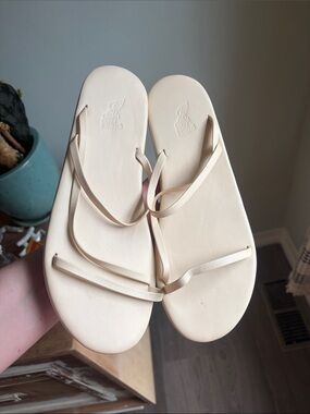 Ancient Greek Sandals Off White Parthena Sandals Size 42IT